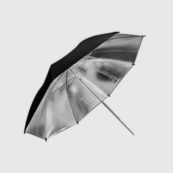 Godox  Black / SILVER Reflective Non-Reversible Umbrella (ø100cm)
