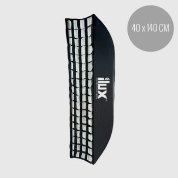 iLux™ Rectangular Softbox & Fabric Grid Set (40x140cm)
