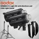GODOX DP-600III-V LED Modelling Lamp 2 Head Softbox Kit