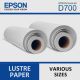 EPSON SureLab Pro Lustre Paper for D700 Printer (Various Sizes)
