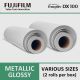 FUJIFILM DX100 Metallic Glossy Printer Paper (2 Rolls per Box - Various Sizes)