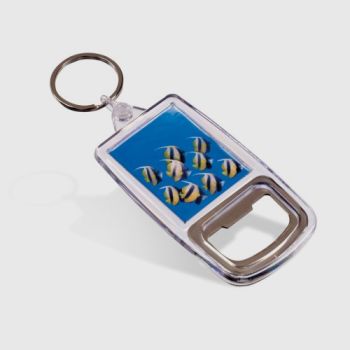 Passport Size Bottle Opener Keyring (35 x 45mm Insert)