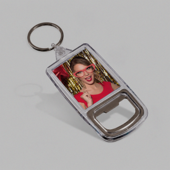 Passport Size Bottle Opener Keyring (35 x 45mm Insert)