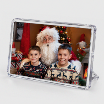 L4 Classic Fridge Magnet with Stand (70.5x45mm Insert - Pack of 50) | Customizable Magnetic Photo Frame