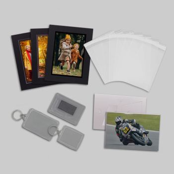 Strutmount, Frame, Keyring and Polybag Sample