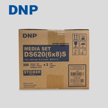 DNP DS620 6x8” / 15x20cm Sticker media pack (400 prints per box)