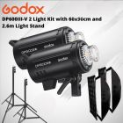 GODOX DP-600III-V  LED Modelling Lamp  2 Head Softbox Kit