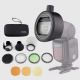 Godox S-R1 Round Ring Flash Speedlight Adapter + AK-R1 Accessory kit