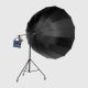 iLUX Black / White Parabolic Umbrella U-220cm 