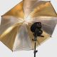 Umbrella Dual Colour Gold/Silver 85cms / 37in