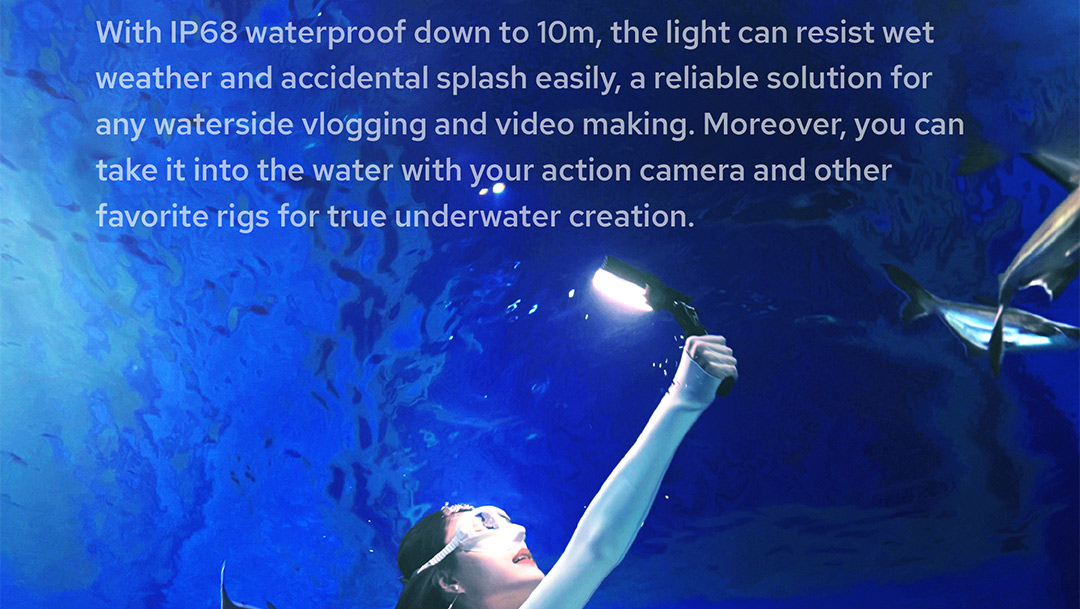 A reliable solution to any waterside vloggging, video making and shooting.