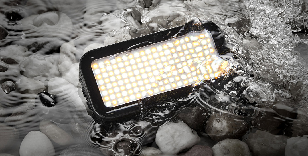 Godox WL8P is a waterproof pocket-sized LED that combines high performance with portability and ready to cope any wet weather,